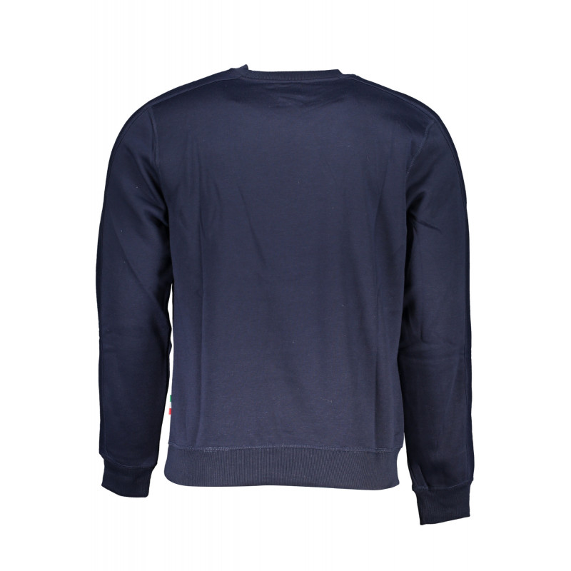 GIAN MARCO VENTURI MEN'S BLUE ZIPLESS SWEATSHIRT