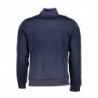 GIAN MARCO VENTURI HERREN-SWEATSHIRT MIT BLAUEM ZIP