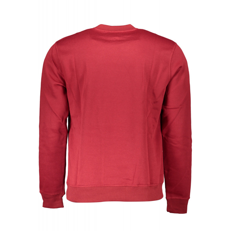 SWEAT-SHIRT ZIPPÉ ROUGE GIAN MARCO VENTURI POUR HOMME
