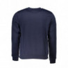 SWEAT-SHIRT SANS FERMETURE ÉCLAIR BLEU POUR HOMMES GIAN MARCO VENTURI