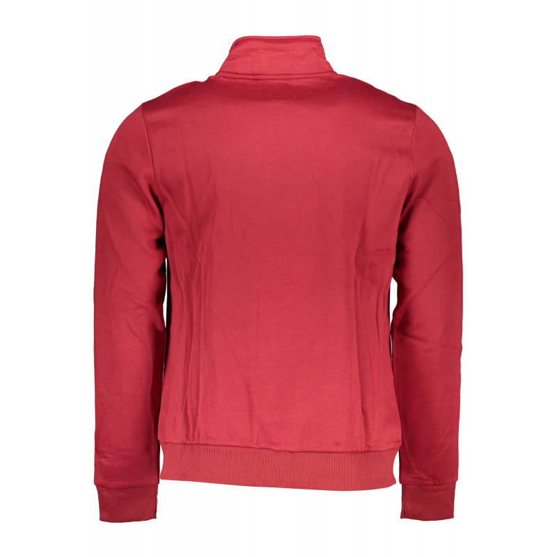 SWEAT-SHIRT ZIPPÉ ROUGE GIAN MARCO VENTURI POUR HOMME