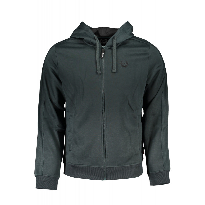 GIAN MARCO VENTURI GRÜNES REISSVERSCHLUSS-SWEATSHIRT FÜR HERREN