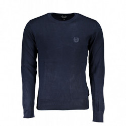 GIAN MARCO VENTURI MEN'S BLUE SWEATER