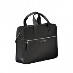 TOMMY HILFIGER BLACK MAN BRIEFCASE