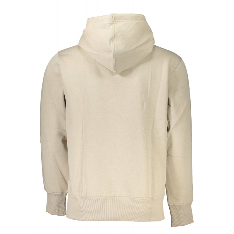 CALVIN KLEIN MEN'S BEIGE ZIPLESS SWEATSHIRT