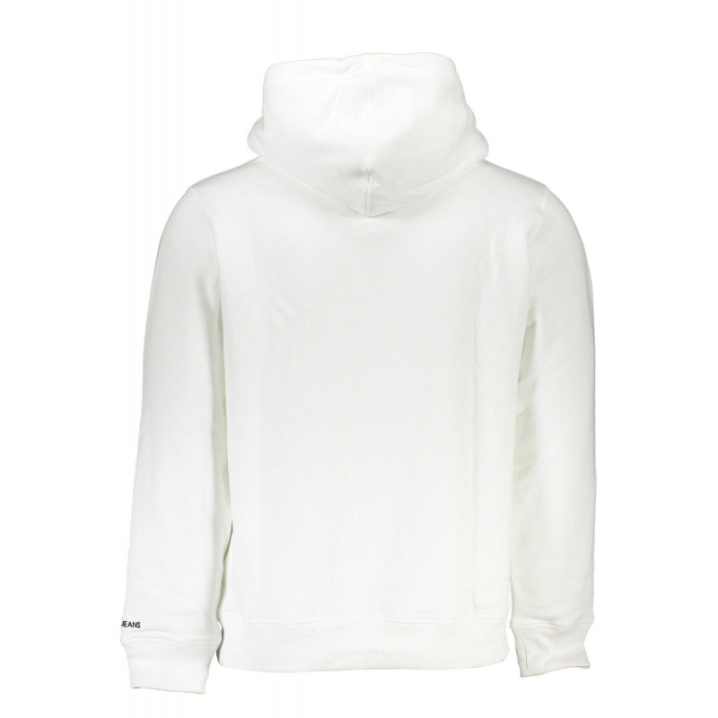 SWEAT-SHIRT SANS FERMETURE ÉCLAIR BLANC CALVIN KLEIN POUR HOMMES