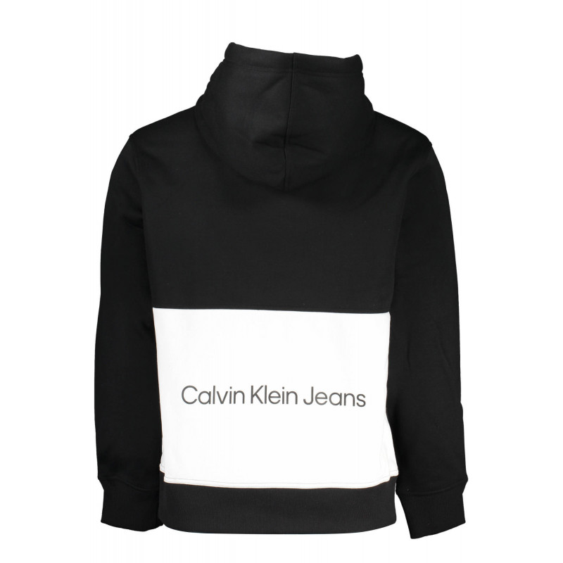 CALVIN KLEIN MEN'S BLACK ZIPLESS SWEATSHIRT