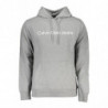 SWEAT-SHIRT SANS FERMETURE ÉCLAIR GRIS CALVIN KLEIN POUR HOMMES