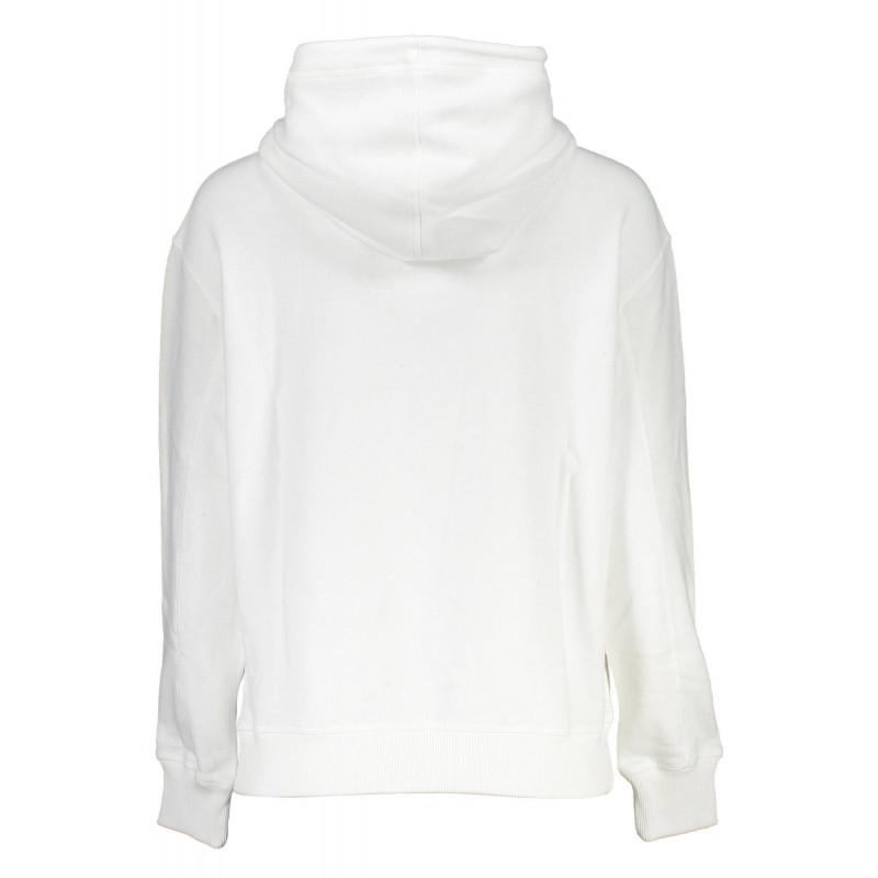 CALVIN KLEIN DAMEN-SWEATSHIRT MIT REISSVERSCHLUSS WEISS