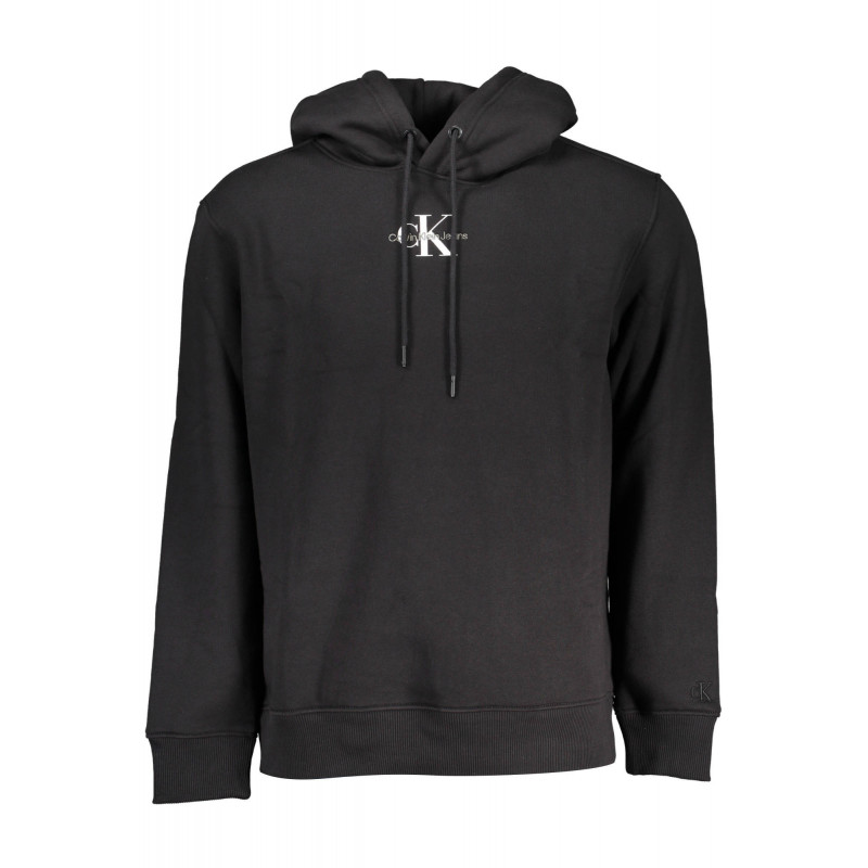 SUDADERA SIN CREMALLERA NEGRA DE HOMBRE CALVIN KLEIN