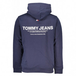 SWEAT-SHIRT SANS FERMETURE ÉCLAIR BLEU TOMMY HILFIGER POUR HOMMES