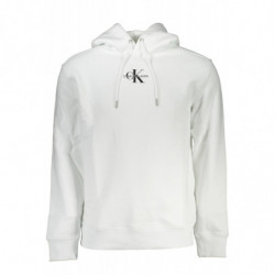 SUDADERA BLANCA SIN CREMALLERA CALVIN KLEIN HOMBRE
