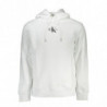 CALVIN KLEIN MEN'S WHITE ZIPLESS SWEATSHIRT