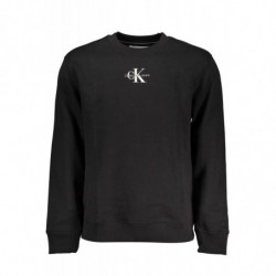 SUDADERA SIN CREMALLERA NEGRA DE HOMBRE CALVIN KLEIN