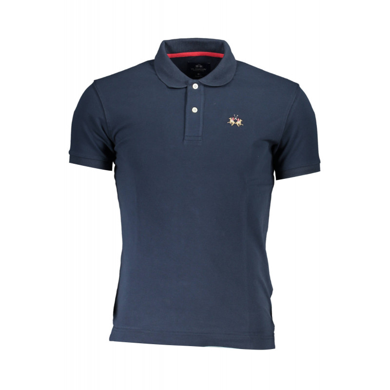 LA MARTINA MEN'S SHORT SLEEVED POLO SHIRT BLUE