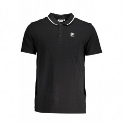 FILA MEN'S BLACK SHORT SLEEVED POLO SHIRT