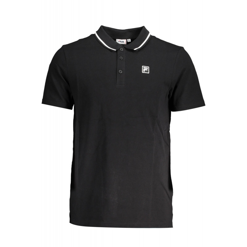 FILA MEN'S BLACK SHORT SLEEVED POLO SHIRT