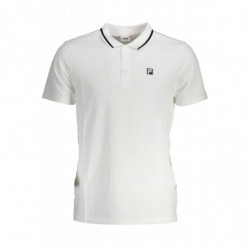 FILA MEN'S WHITE SHORT SLEEVED POLO SHIRT