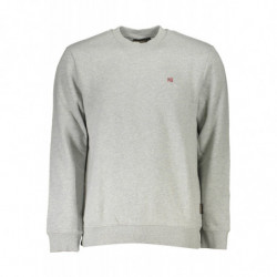 NAPAPIJRI SWEAT-SHIRT SANS FERMETURE ÉCLAIR GRIS POUR HOMMES