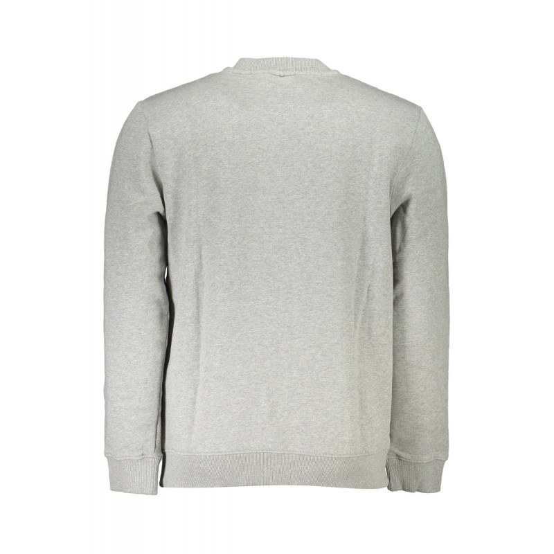NAPAPIJRI MEN'S GRAY ZIPLESS SWEATSHIRT