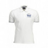 LA MARTINA MEN'S WHITE SHORT SLEEVED POLO SHIRT