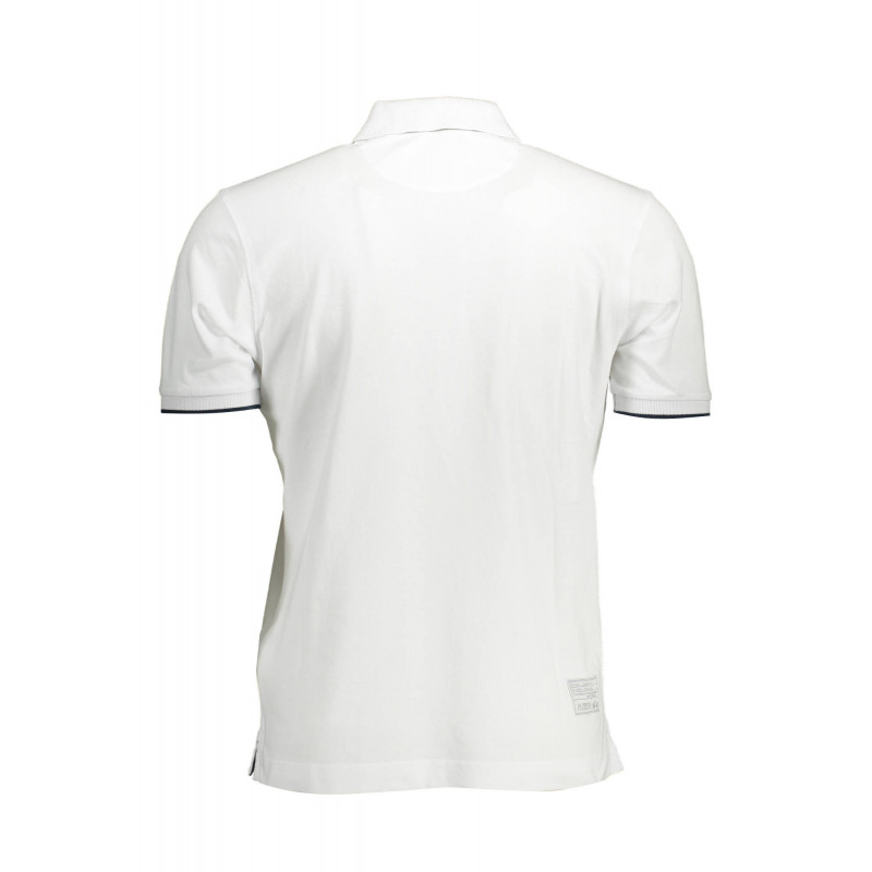 LA MARTINA MEN'S WHITE SHORT SLEEVED POLO SHIRT