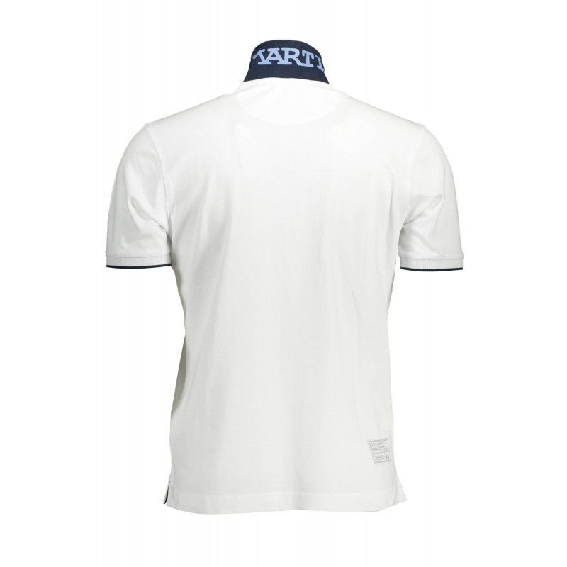 LA MARTINA MEN'S WHITE SHORT SLEEVED POLO SHIRT