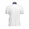 LA MARTINA MEN'S WHITE SHORT SLEEVED POLO SHIRT