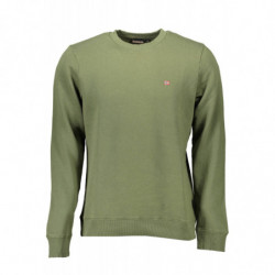 NAPAPIJRI GREEN MEN'S ZIPLESS SWEATSHIRT