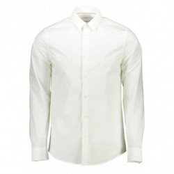 CALVIN KLEIN MEN'S WHITE LONG SLEEVE SHIRT