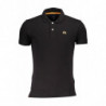 LA MARTINA MEN'S BLACK SHORT SLEEVED POLO SHIRT