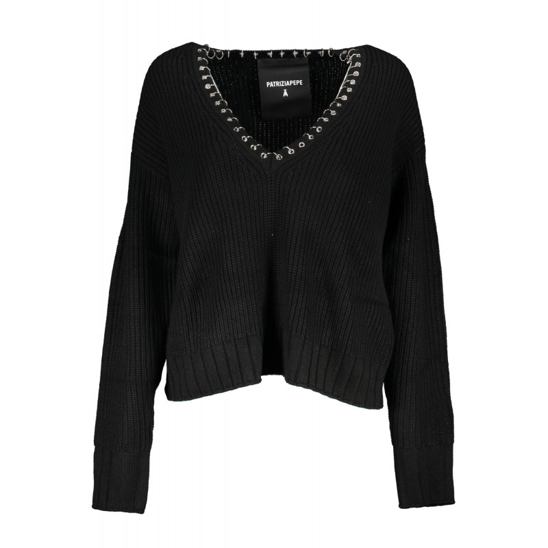 PATRIZIA PEPE WOMEN'S BLACK SWEATER