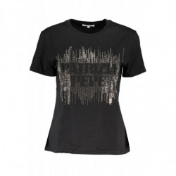 PATRIZIA PEPE DAMEN KURZARM T-SHIRT SCHWARZ