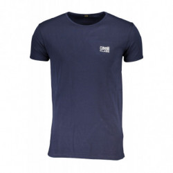 CAVALLI CLASS MEN'S SHORT SLEEVED T-SHIRT BLUE