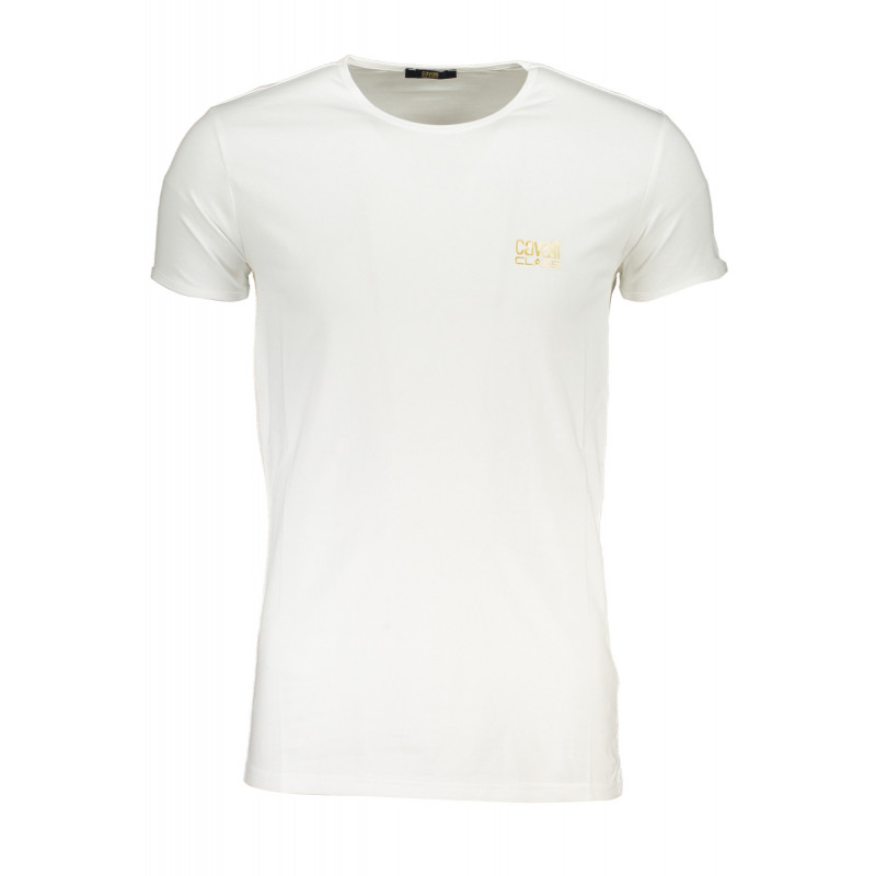 CAVALLI CLASS MEN'S SHORT SLEEVED T-SHIRT WHITE
