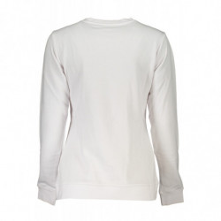 CAVALLI CLASS WOMEN'S WHITE SWEATSHIRT WITHOUT ZIP