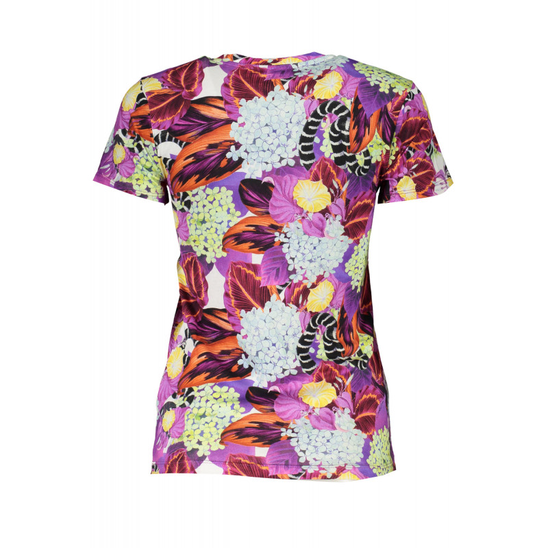 CAVALLI CLASS WOMEN'S SHORT SLEEVE T-SHIRT PURPLE