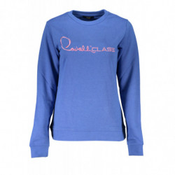 CAVALLI CLASS DAMEN-SWEATSHIRT MIT REISSVERSCHLUSS BLAU