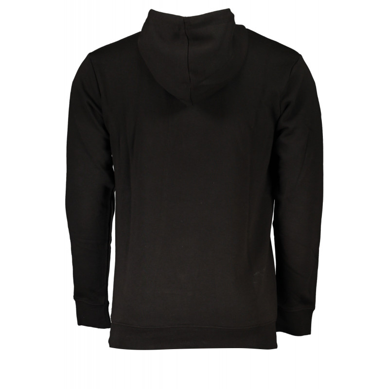 CAVALLI CLASS SCHWARZES HERREN-SWEATSHIRT MIT ZIP-OUT