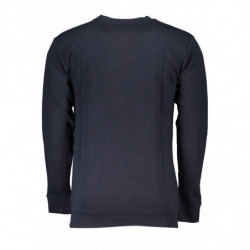 SWEAT-SHIRT SANS FERMETURE ÉCLAIR BLEU POUR HOMMES CAVALLI CLASS