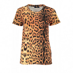 CAMISETA MANGA CORTA MUJER CAVALLI CLASS NARANJA