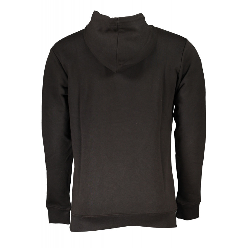 CAVALLI CLASS SCHWARZES HERREN-SWEATSHIRT MIT ZIP-OUT