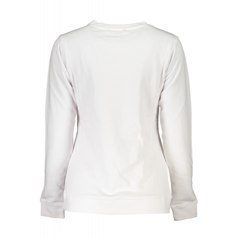 CAVALLI CLASS WOMEN'S WHITE SWEATSHIRT WITHOUT ZIP