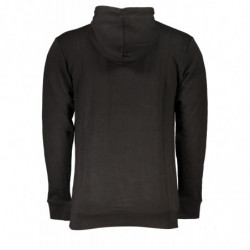 CAVALLI CLASS SCHWARZES HERREN-SWEATSHIRT MIT ZIP-OUT