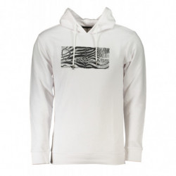 SWEAT-SHIRT SANS FERMETURE ÉCLAIR BLANC POUR HOMMES CAVALLI CLASS
