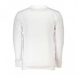 SUDADERA HOMBRE CAVALLI CLASS BLANCA SIN CREMALLERA