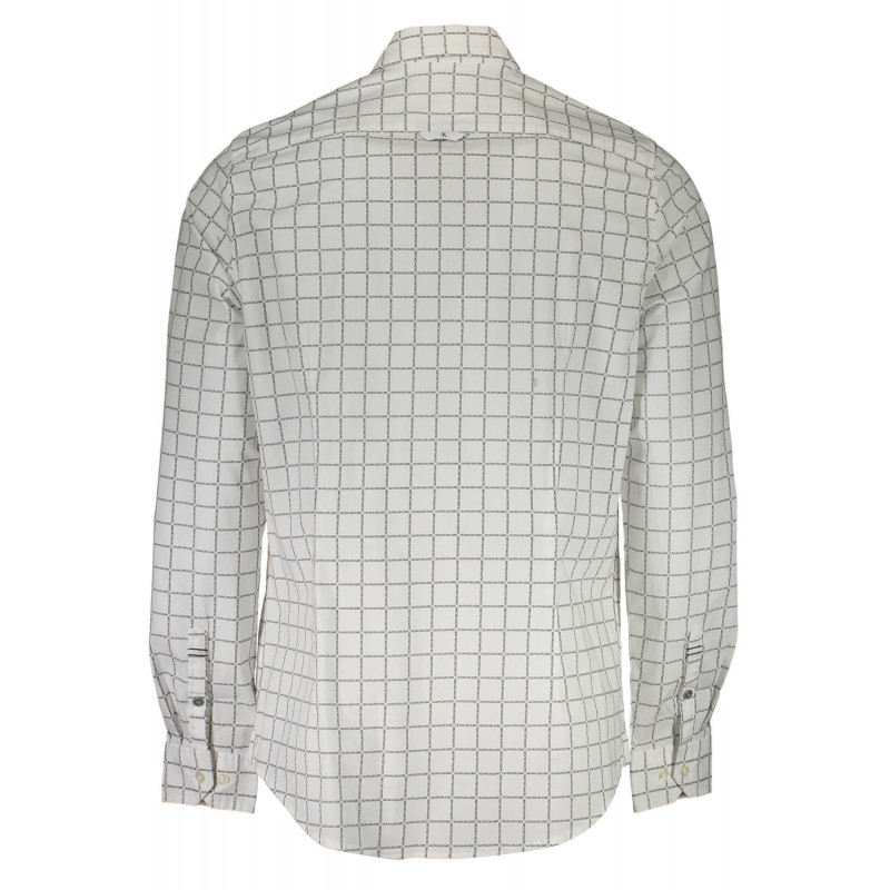 CALVIN KLEIN CAMICIA MANICHE LUNGHE UOMO BIANCO