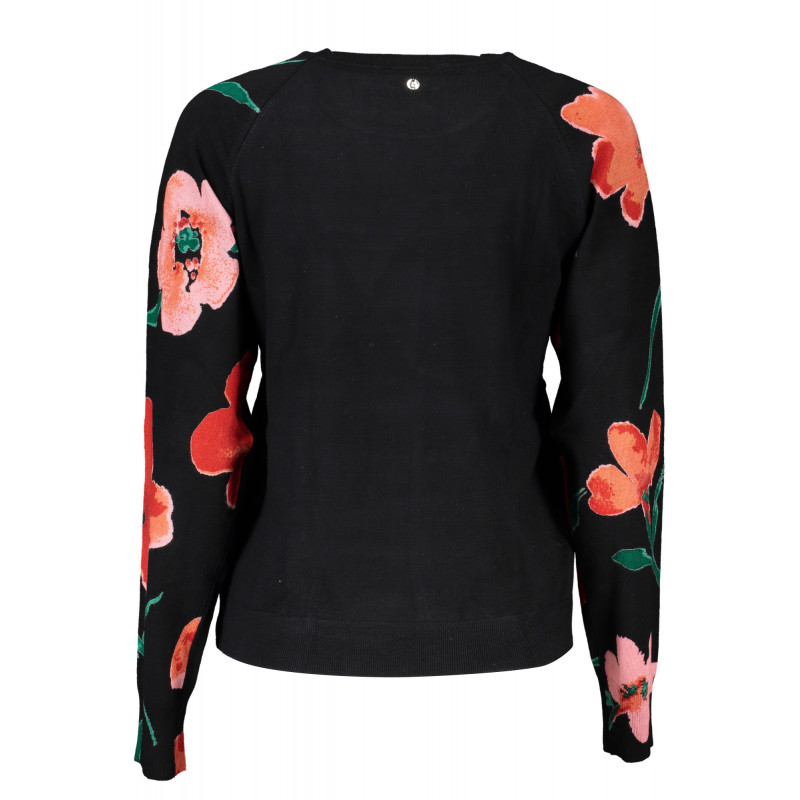 DESIGUAL BLACK WOMEN'S SWEATER