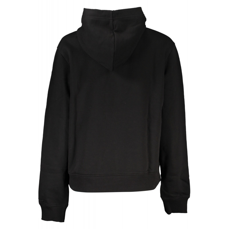 CALVIN KLEIN DAMEN-SWEATSHIRT MIT REISSVERSCHLUSS SCHWARZ