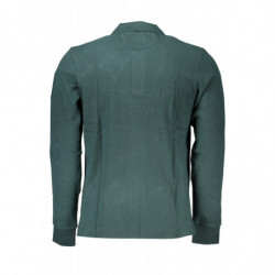 LA MARTINA GREEN MEN'S LONG SLEEVE POLO SHIRT